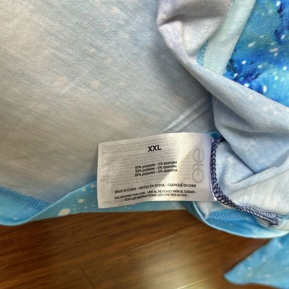 NWT Gloria Vanderbilt Blue Winter Wonderland Long Sleeve Top Size L - Picture 6 of 7